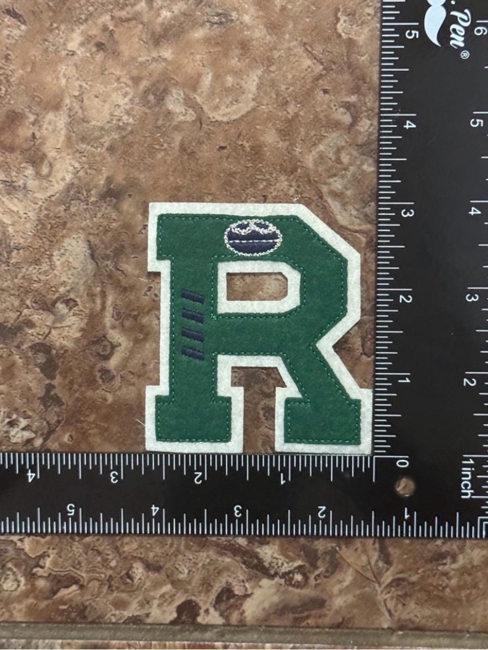 Polo by Ralph Lauren Green & White Letter R Patch